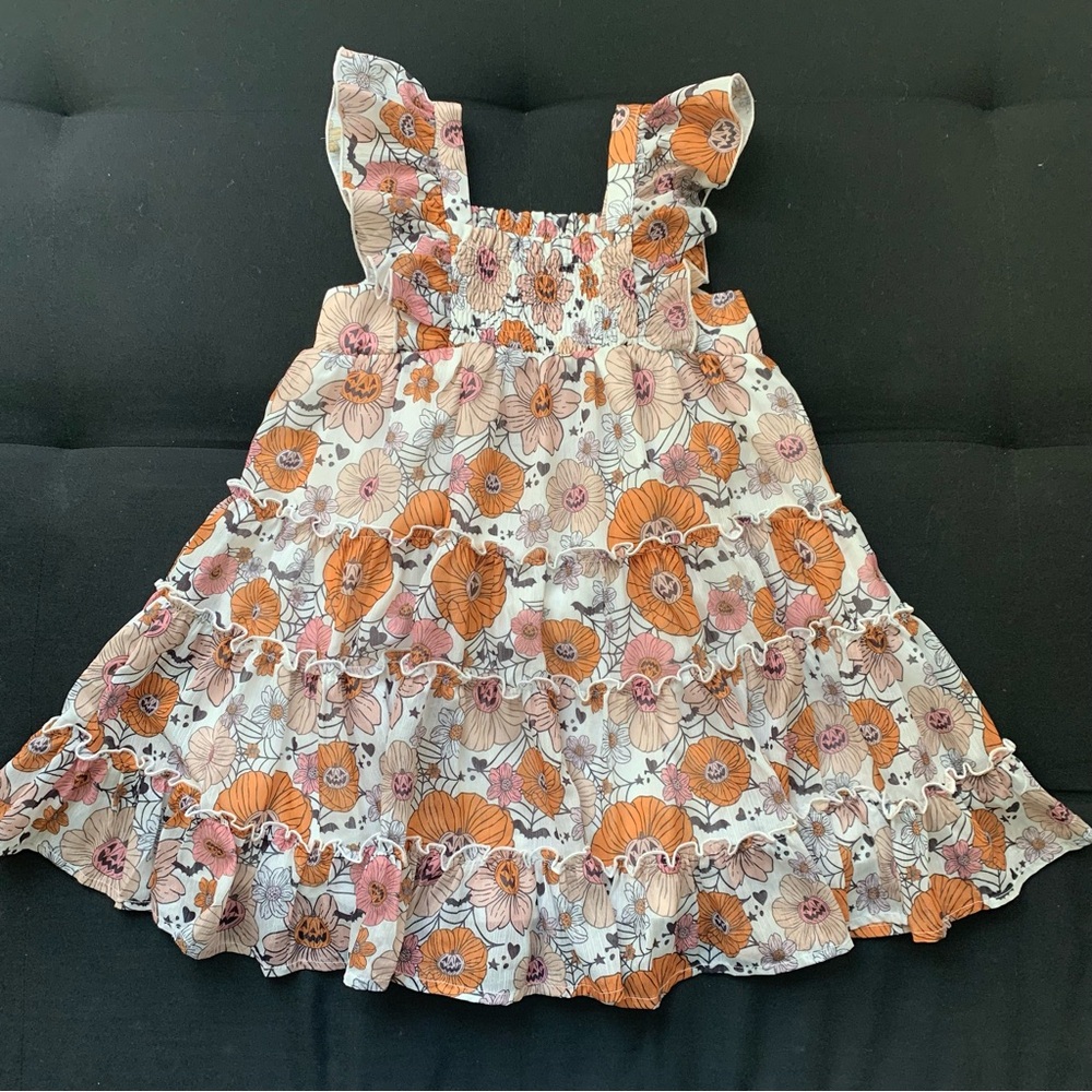 Cheeky Plum 5t Halloween Floral Dress